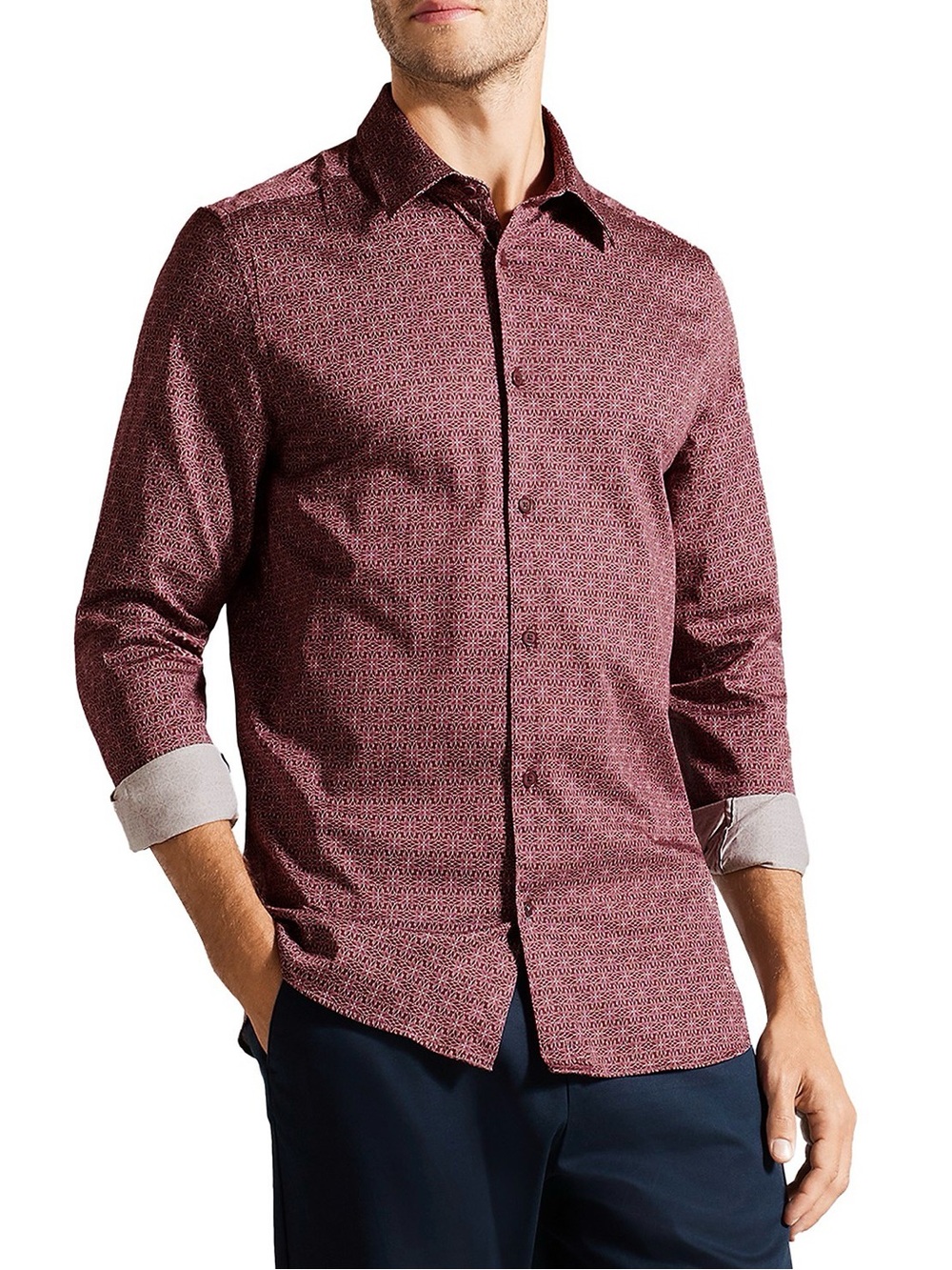 PRISTINE TED BAKER LONDON BUTTONED SHIRT WORN 1X!